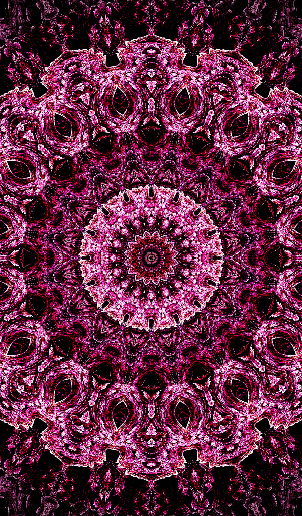 Необычный абстрактный розовый рисунок