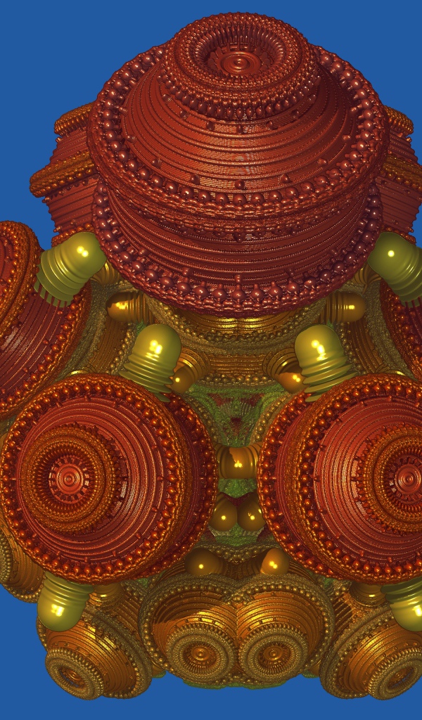 Необычный цифровой дизайн на голубом фоне