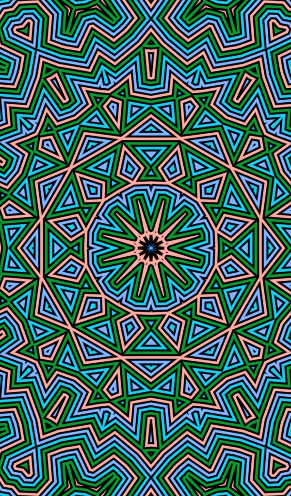 Необычный фрактальный узор 