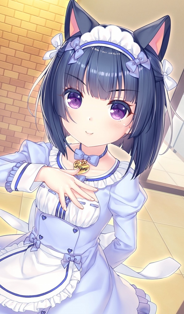 Anime girl Minazuki Shigure in uniform