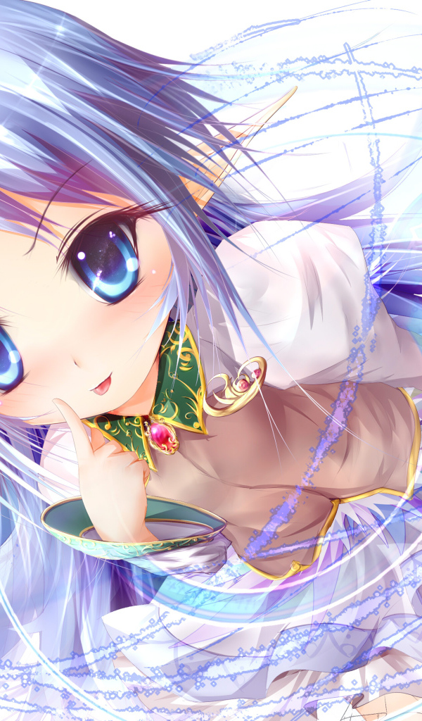 Голубоглазая красивая девушка аниме Rance