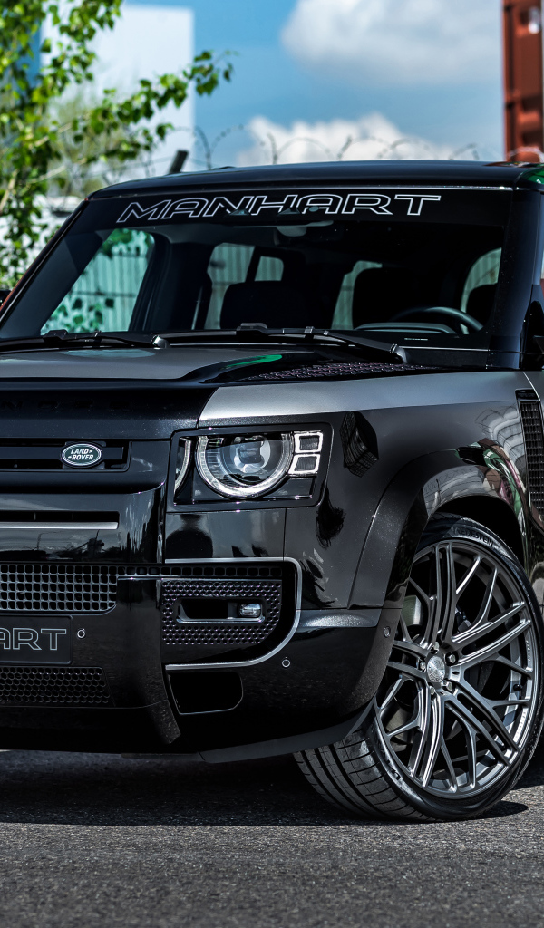 Черный внедорожник Manhart Defender DP500, 2021  года