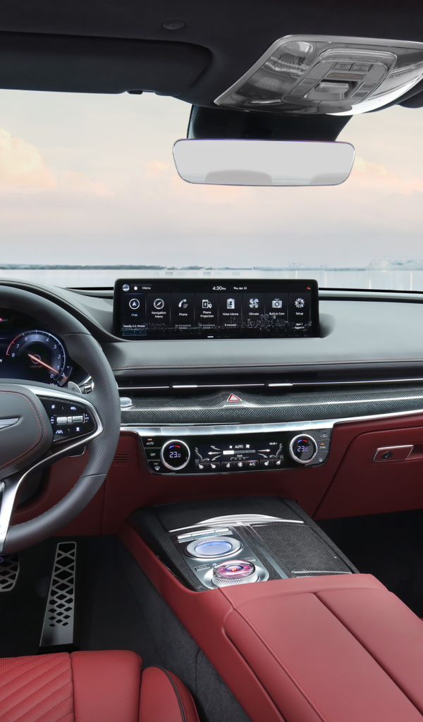 Салон автомобиля Genesis G80 Sport 2021 года