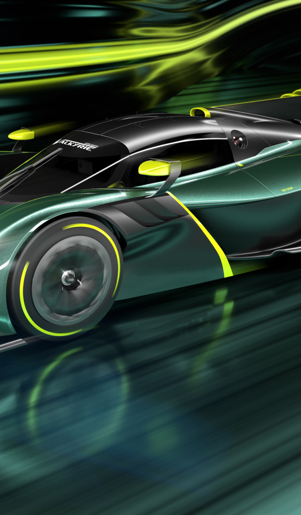 Быстрый спорткар Aston Martin Valkyrie AMR Pro 2021 года