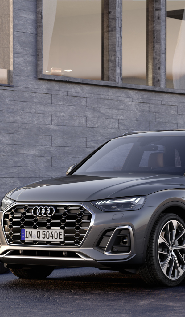 Автомобиль Audi Q5 55 TFSI E Quattro S Line у дома