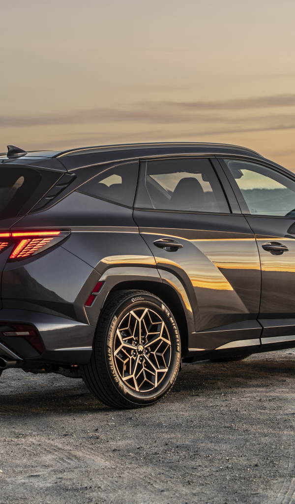 Внедорожник Hyundai Tucson N Line, 2022 года вид сзади
