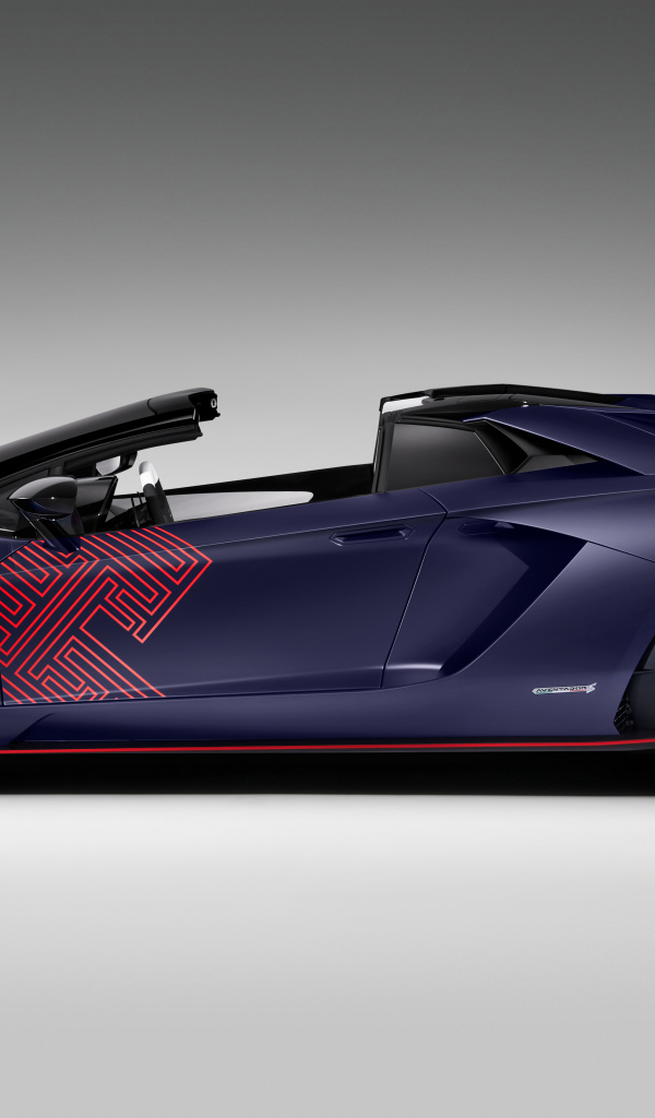 Автомобиль Lamborghini Aventador S, 2021 года вид сбоку