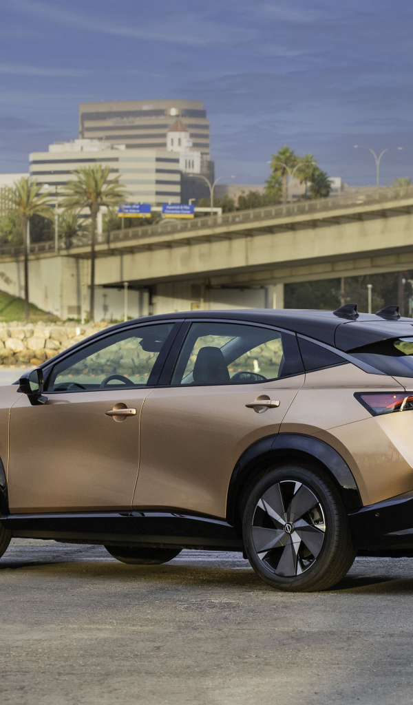 Автомобиль Nissan Ariya SL E-4orce, 2021 года вид сзади