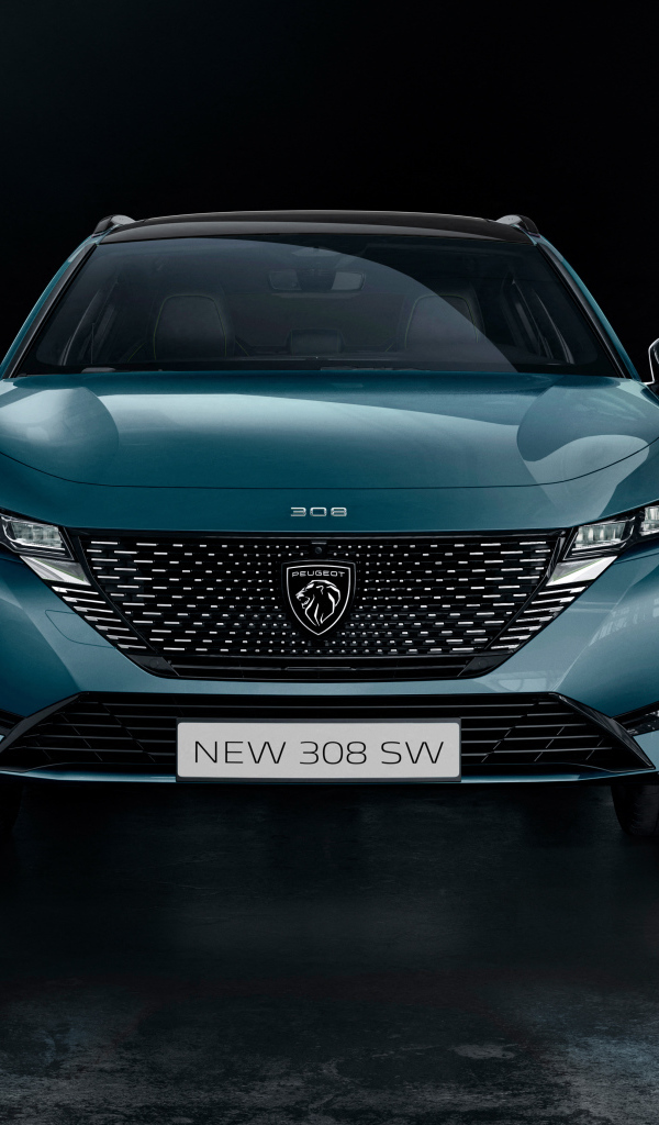 Автомобиль Peugeot 308 SW HYBRID 2021 года вид спереди