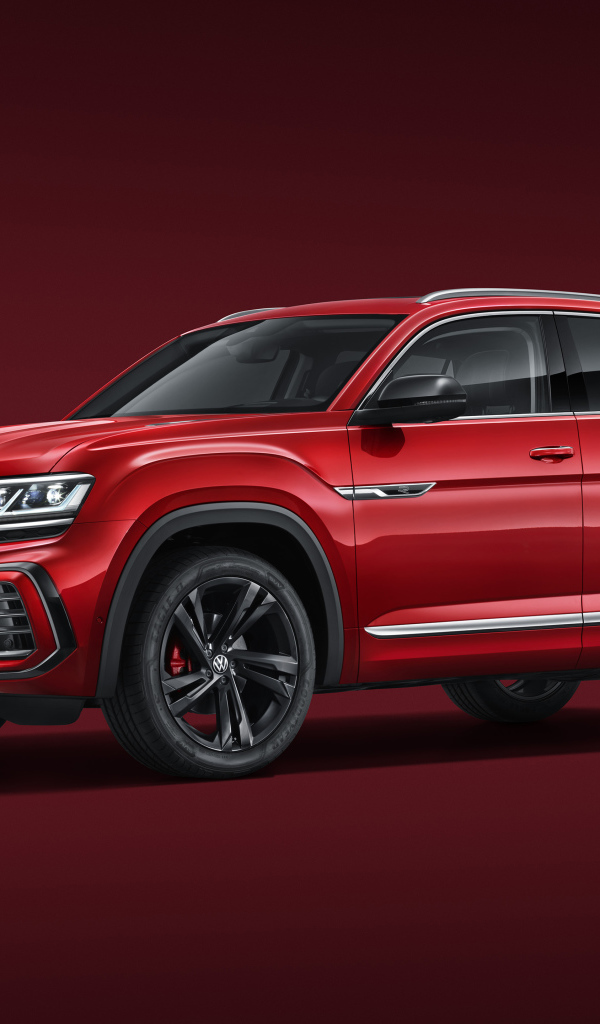 Красный внедорожник Volkswagen Teramont X 2021 года