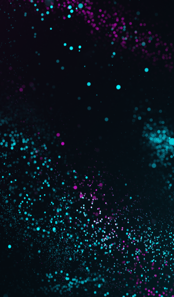 Красивые неоновые точки на черном фоне 