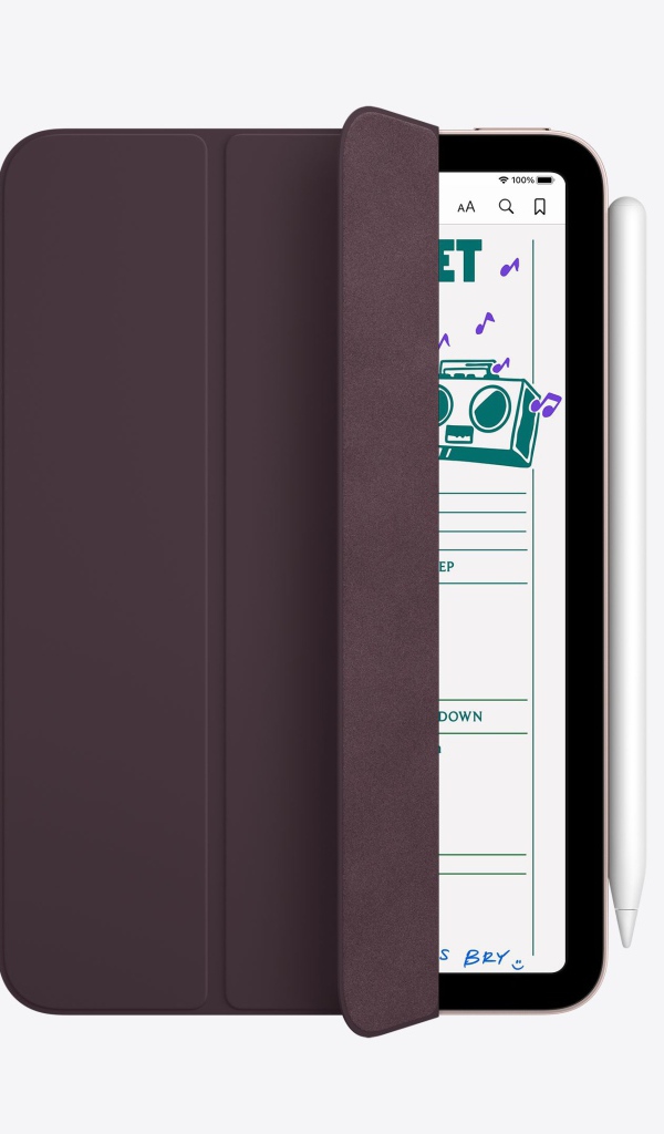 Новый iPad Mini 2021 года в кожаном чехле