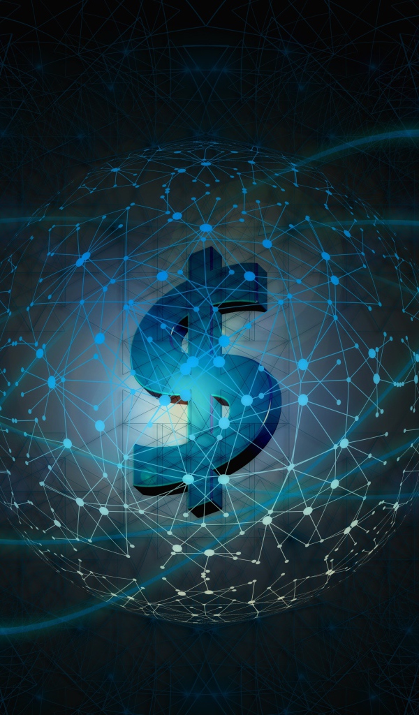 Значок доллара и всемирная паутина 