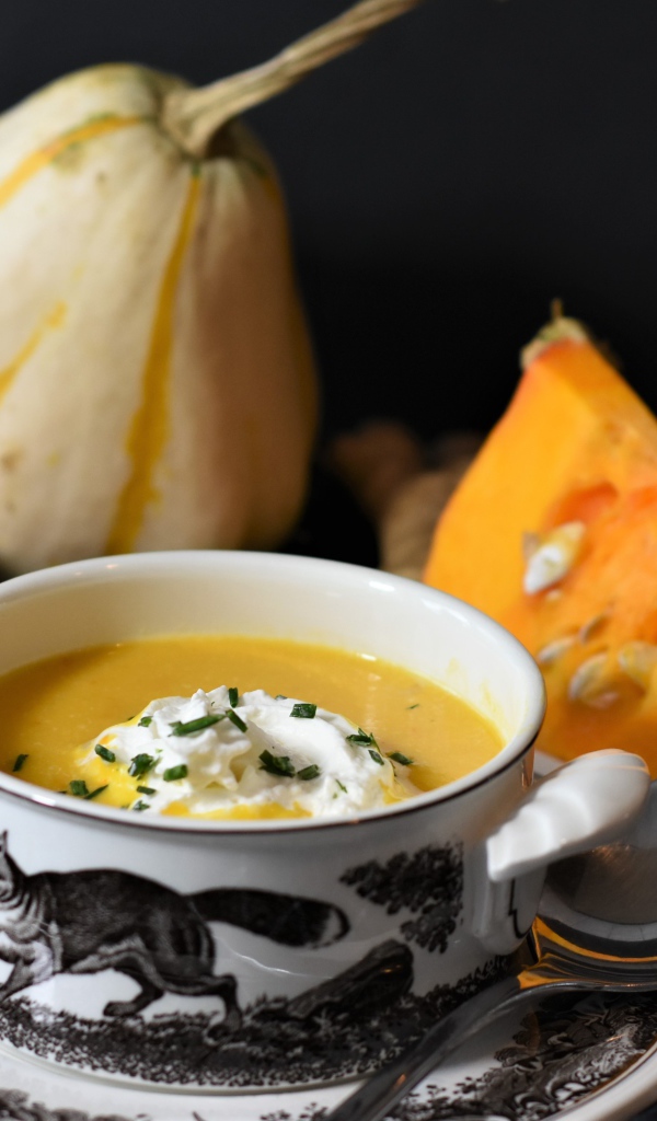 Тыквенный суп пюре со сливками 