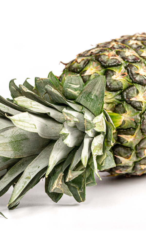 Большой ананас на белом фоне