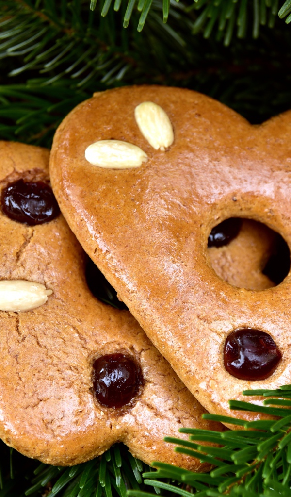 Аппетитное печенье с еловыми ветками