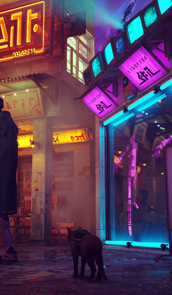 Кадр компьютерной игры Stray, 2021