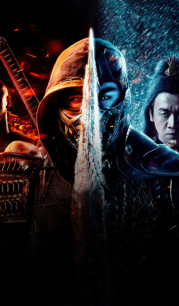 Постер фильма Мортал Комбат с персонажами, 2021