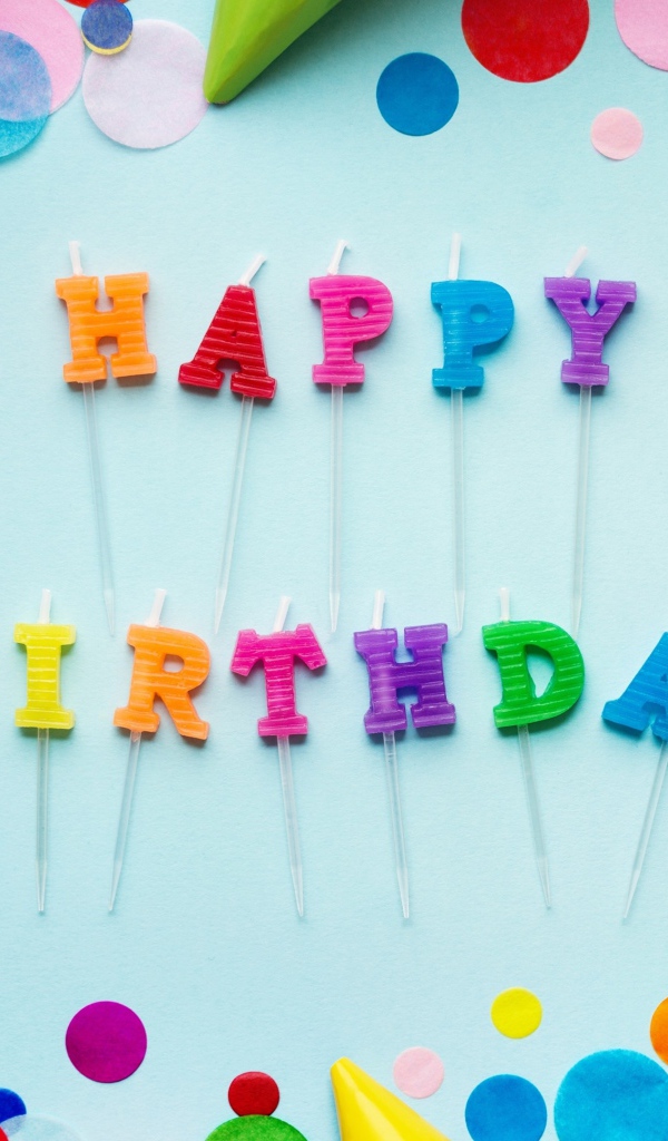 Праздничные свечи и украшения на день  рождения