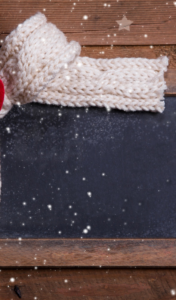 Шаблон открытки на деревянном фоне на День Влюбленных