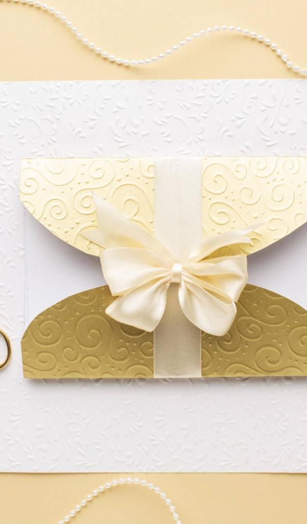 Приглашение на свадьбу с кольцами 