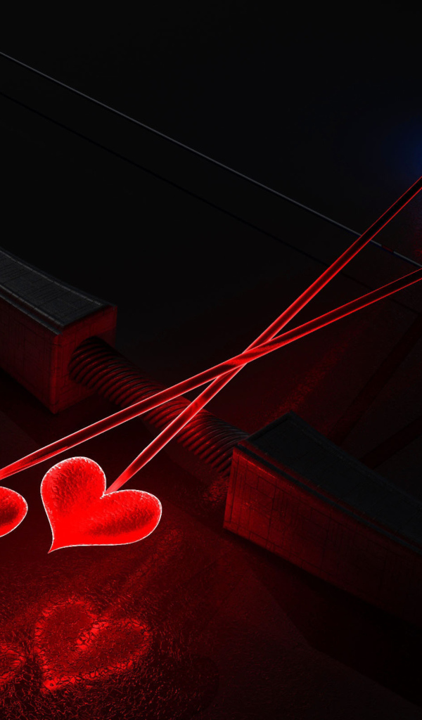 Лук и стрелы амура для влюбленных