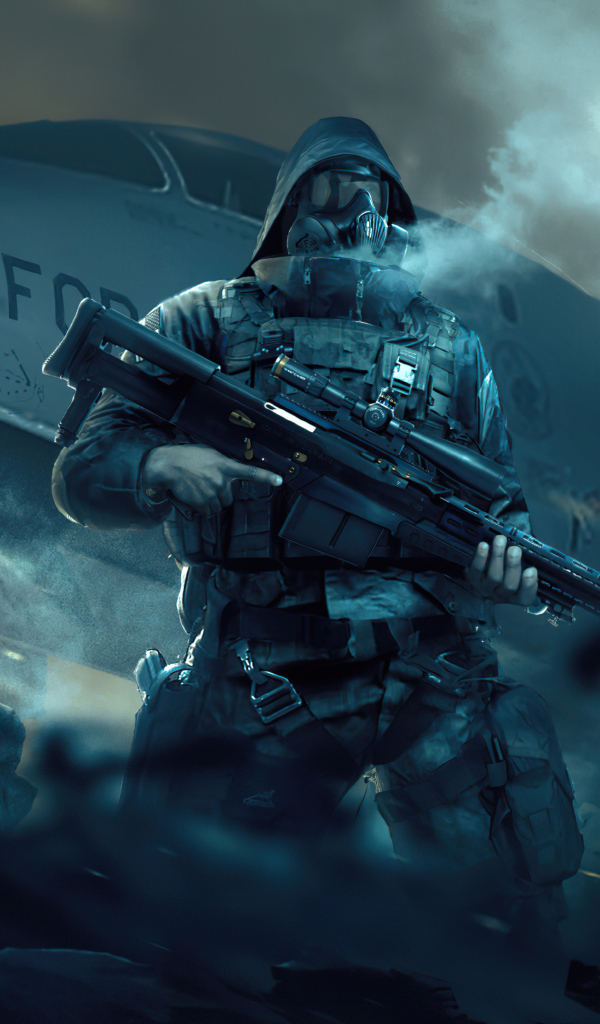 Мужчины военные у самолета 