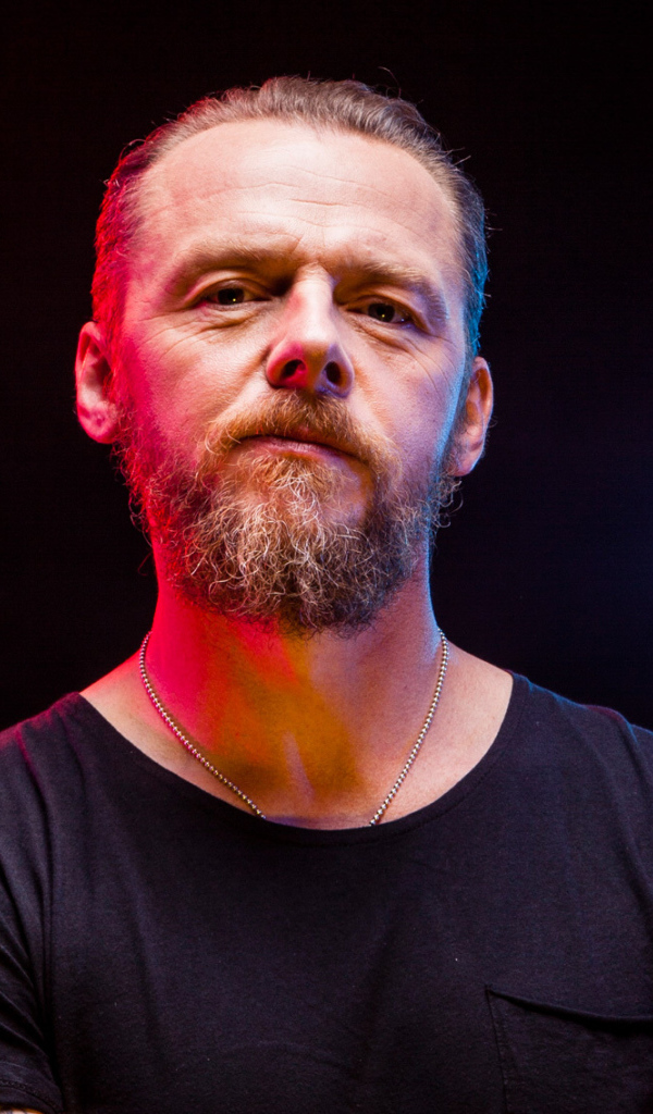 Актер Саймон Пегг с бородой