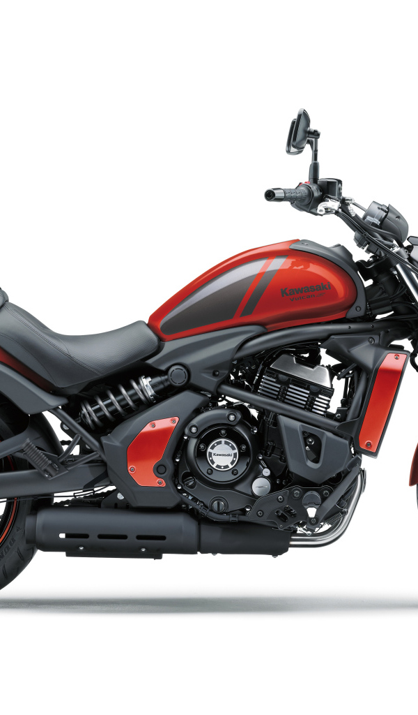 Мотоцикл Kawasaki EN650 Vulcan S на белом фоне