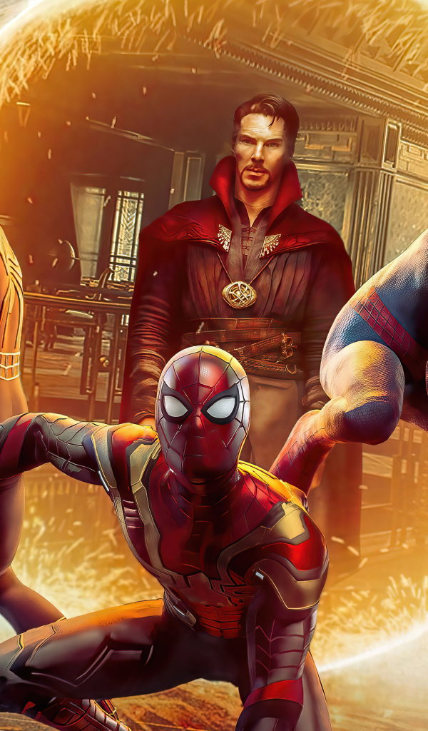 Доктор Стрэндж и человек паук в фильме Человек-паук: Нет пути домой