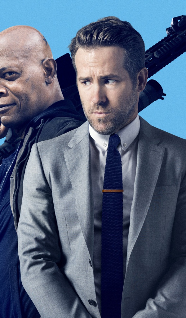 Главные герои фильма Телохранитель жены киллера, 2021