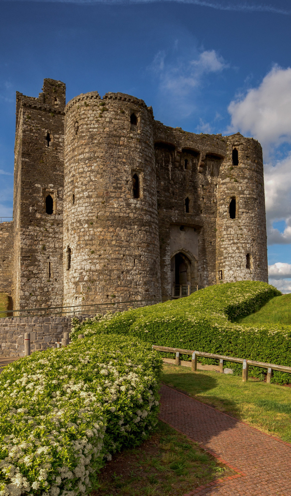Замок Кидвелли, Уэльс. Великобритания