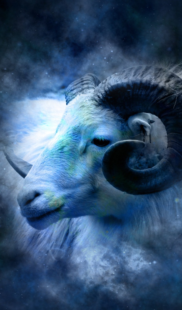 Красивый знак зодиака овен