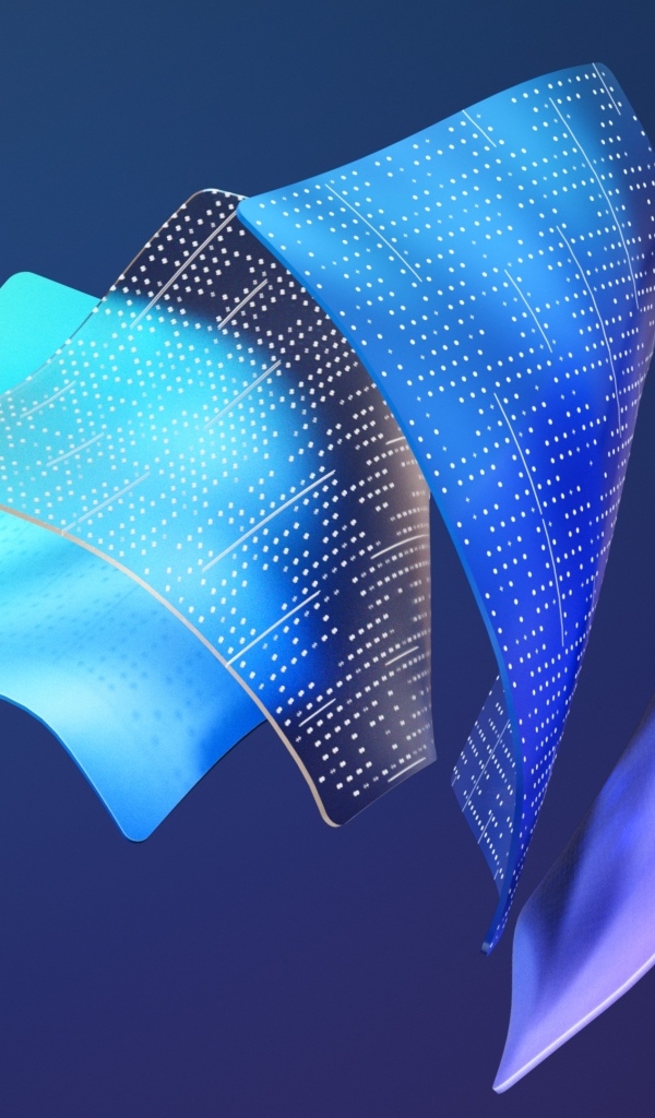 Рисунок 3д для  Windows 11 на синем фоне