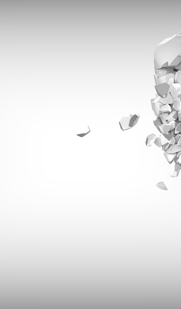 Зуб 3д рассыпается на кусочки