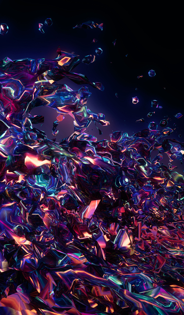 Абстрактная разноцветная лава