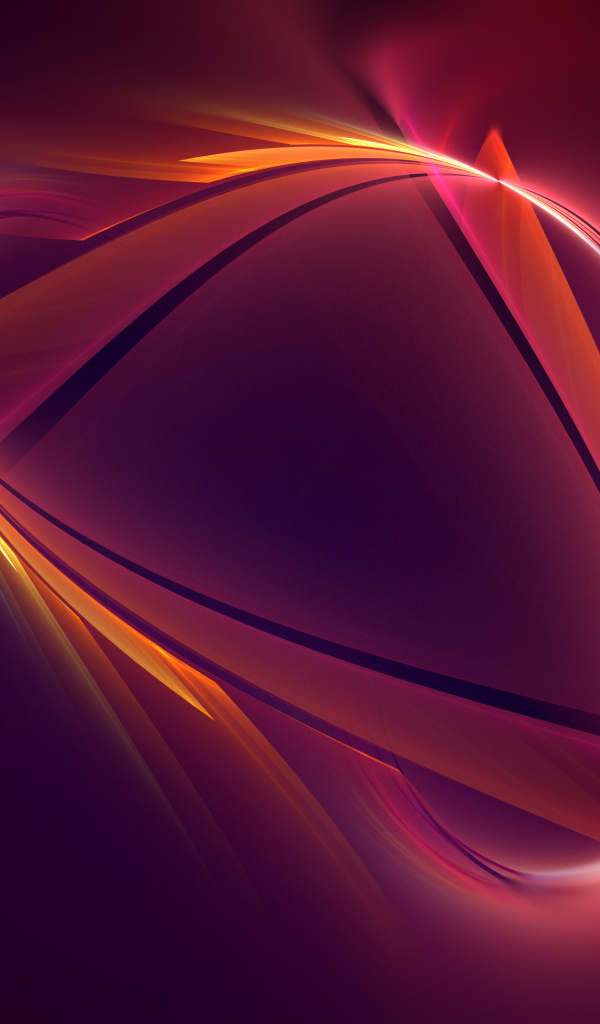 Абстрактный огненный хвост на красном фоне