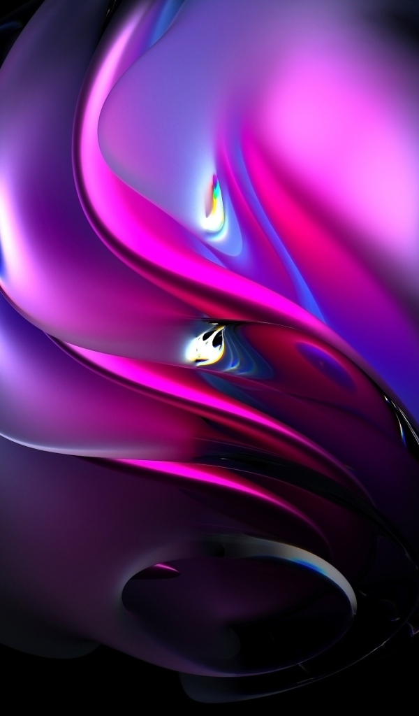 Абстрактный металлический шар на черном фоне