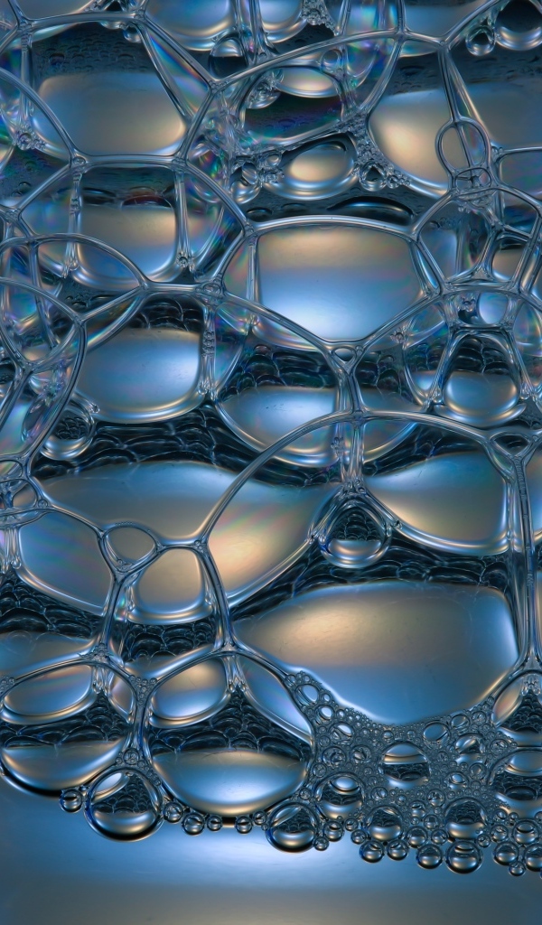 Пузыри воздуха на сером фоне, 3д графика