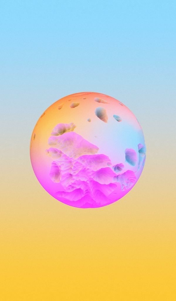 Шар на разноцветном ярком фоне