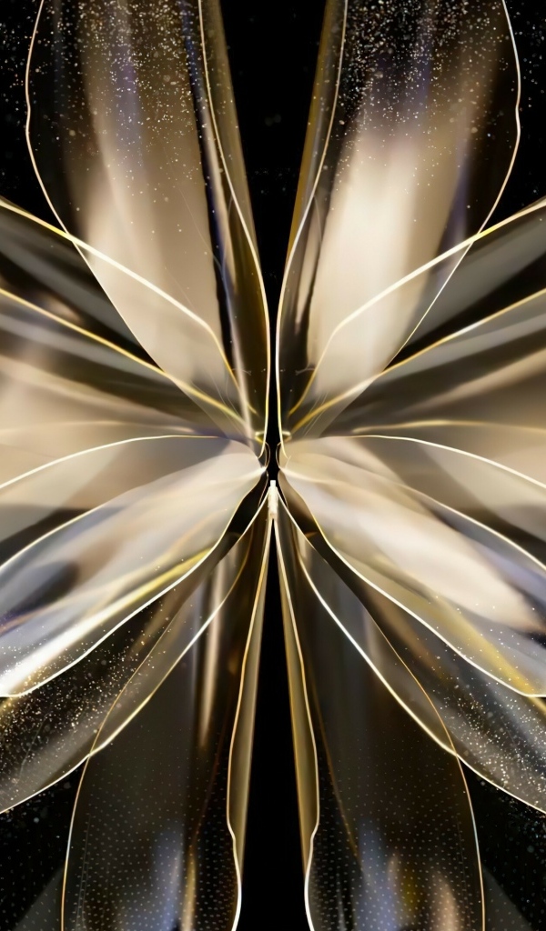 Красивый абстрактный цветок на черном фоне