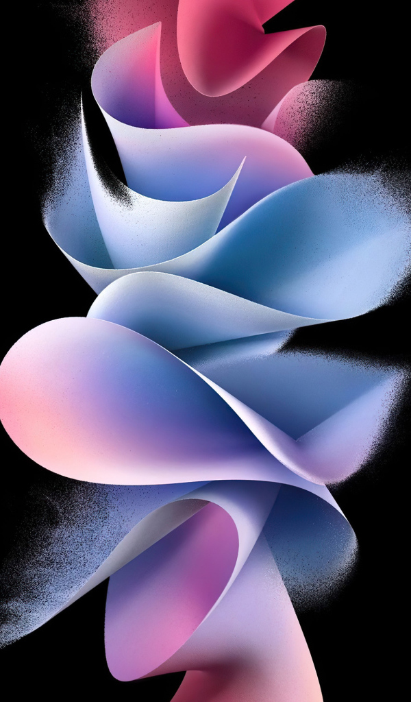 Красивый голубой с розовым узор на красном фоне