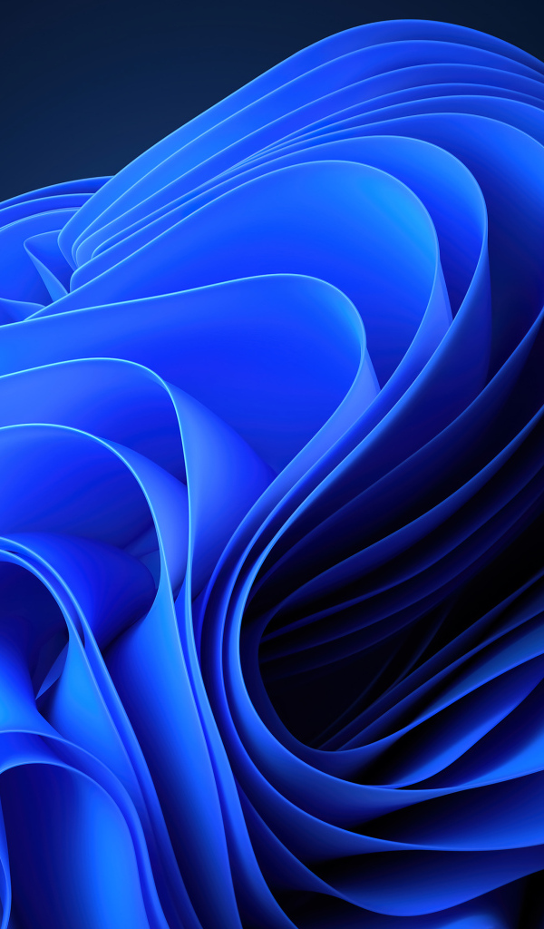 Красивый яркий синий узор на сером фоне