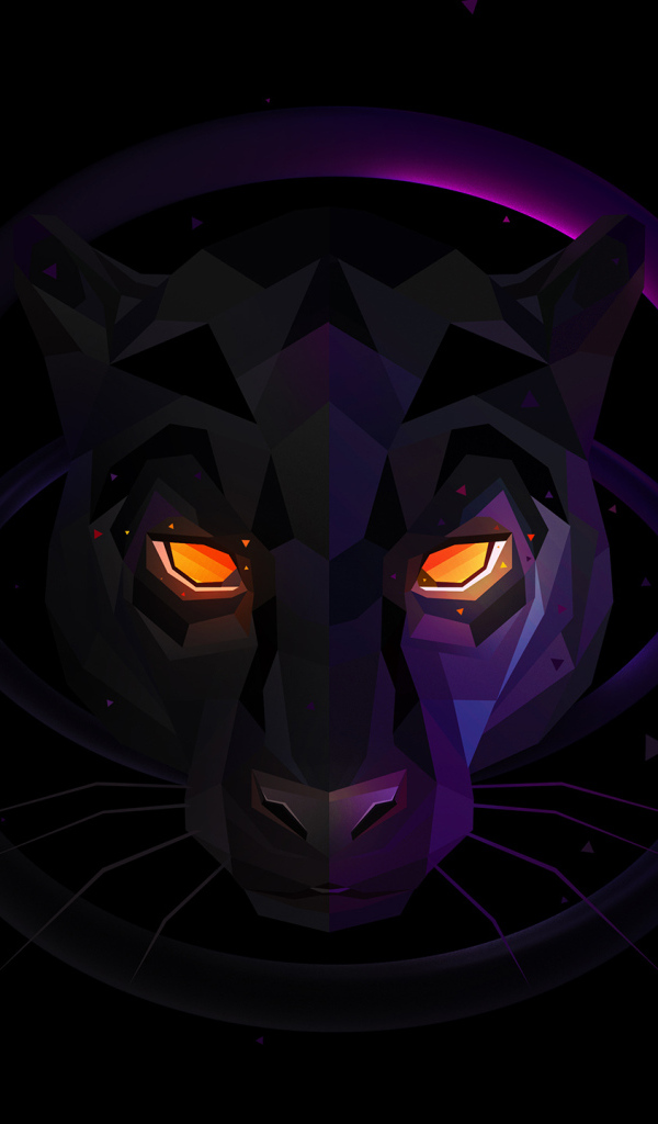 Черная пантера 3д графика