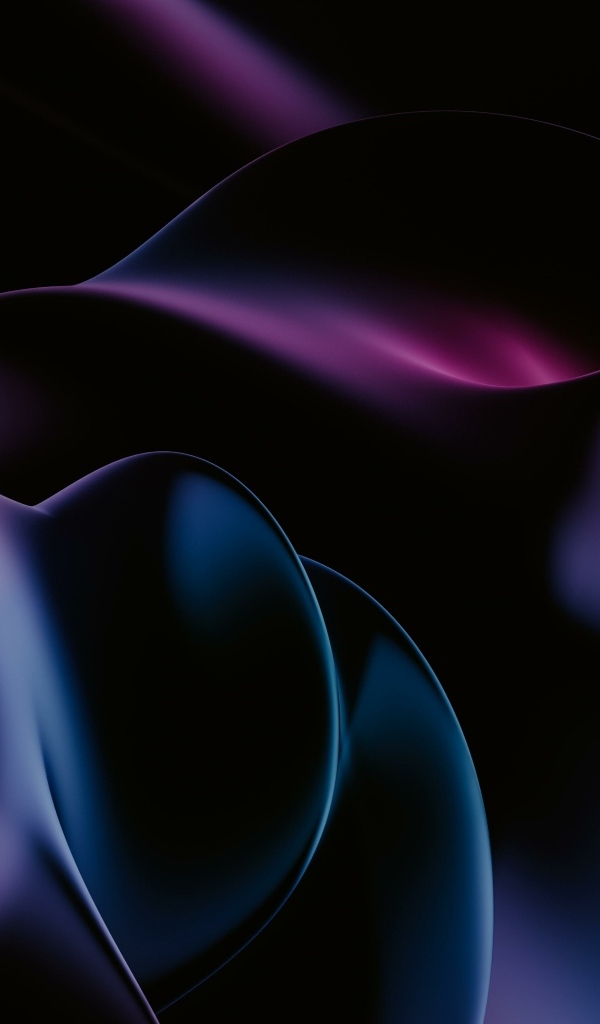 Черно синие волны абстракция