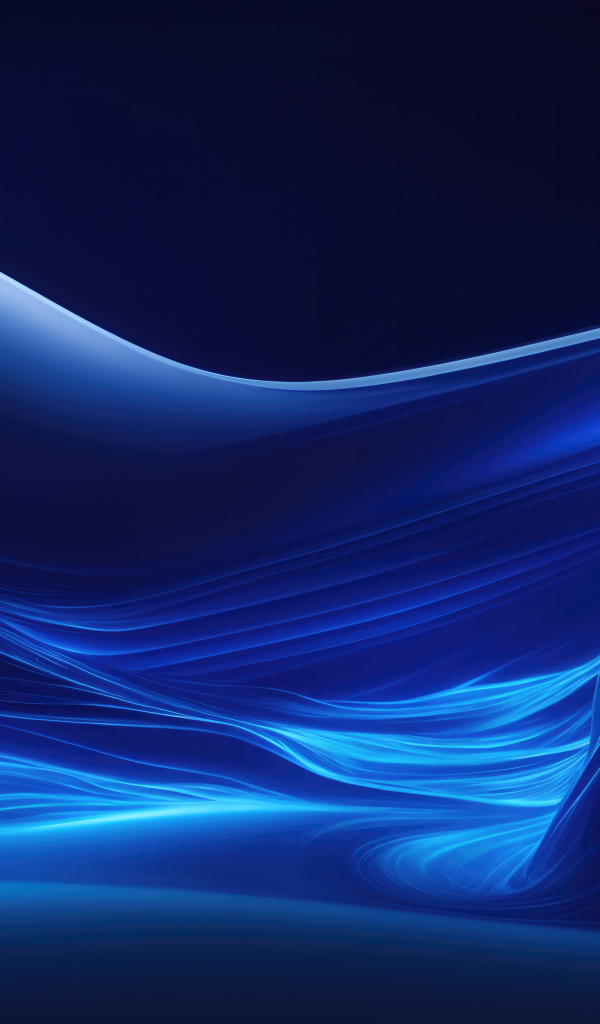 Голубые абстрактные волны на темном фоне