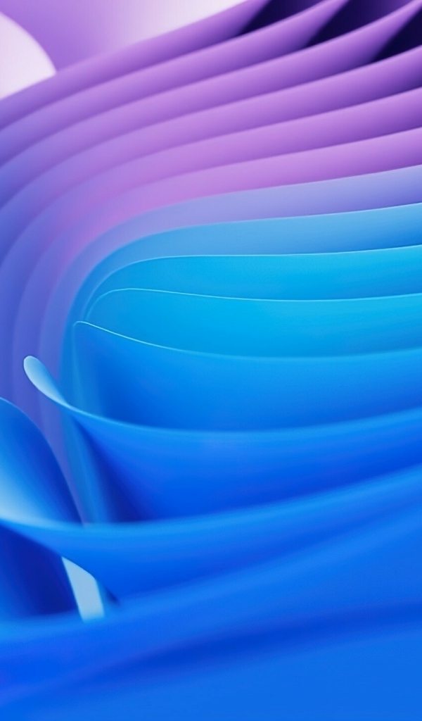 Голубые и сиреневые абстрактные волны