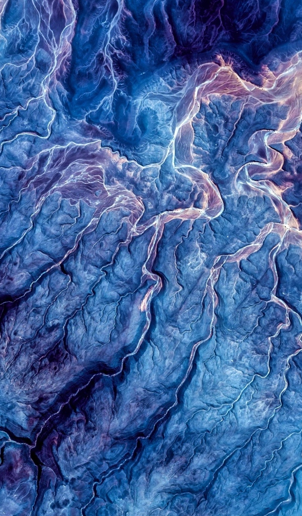 Синяя психоделическая абстракция