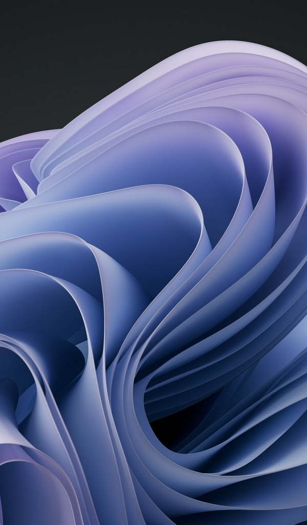 Голубые волны на черном фоне 3д