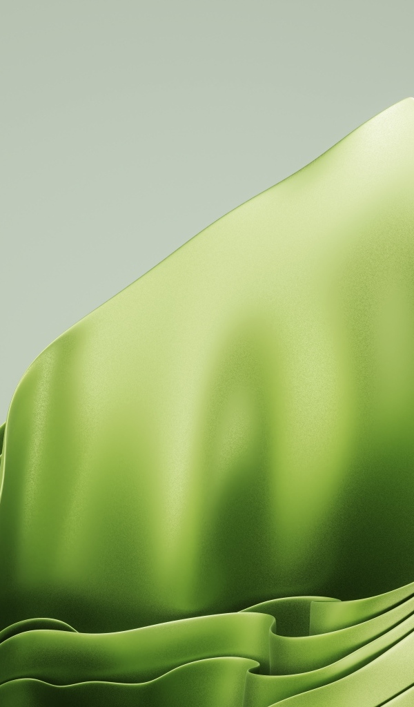 Зеленые абстрактные листья на сером фоне